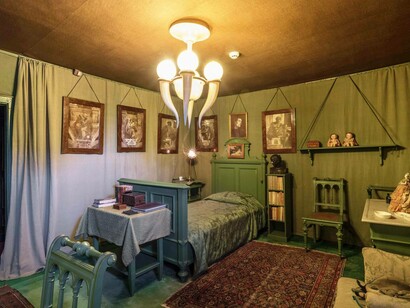 Camera da letto delle stanze di Clausura, Vittoriale, Gardone Riviera, Italia. Credito fotografico: Marco Beck Peccoz