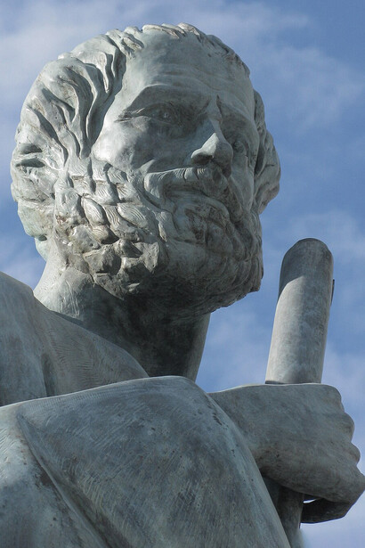 Estatua de Aristóteles, Universidad Aristóteles de Tesalónica, Grecia