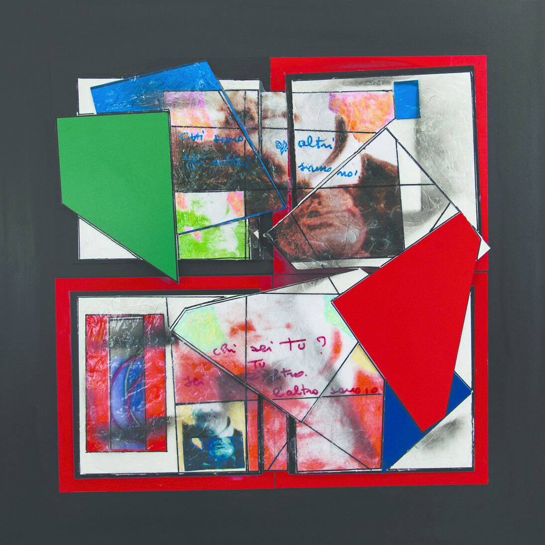 Giovanbattista Pastorelli, Senza Titolo, tecnica mista, 90x90 cm