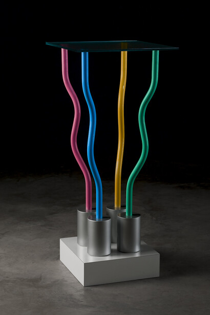 Ettore Sottsass. Le strutture tremano, Alchymia, 1979. Foto Erik e Petra Hesmerg