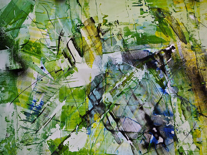 Kevin Cross, Might As Well Face It You’re Addicted to Likes, Acrylic on Paper, 20” x 26”, Courtesy of Agora Gallery