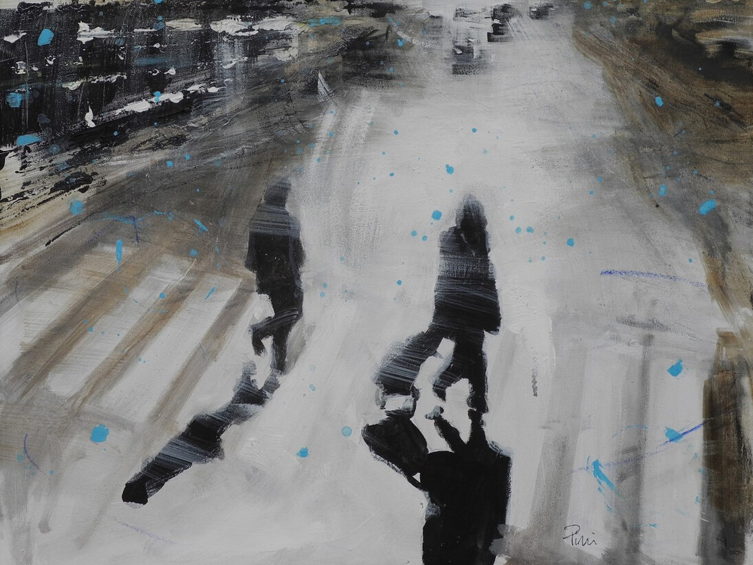 Alfredo Pini, Ombroso, 2015, olio su tela, cm