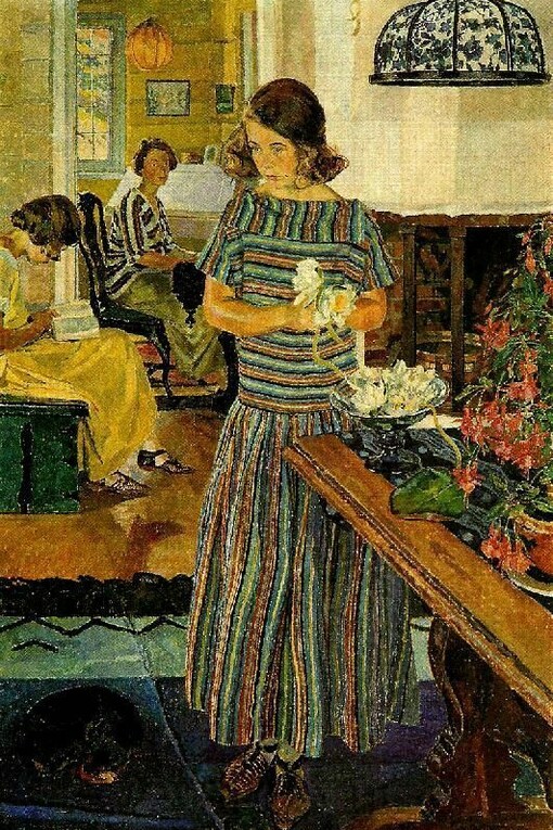 Menina com flores (Carl Wilhelm Wilhelmson)
