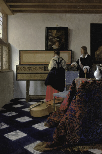 Johannes Vermeer, ​​La lección de música, 1662