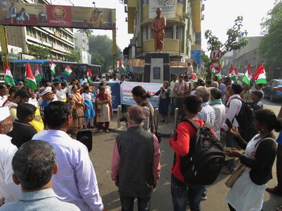 Rally by National Alliance of People's Movements, India, demanding that Constitutional democratic principles be upheld, Oct 2018 @ Ashish Kothari