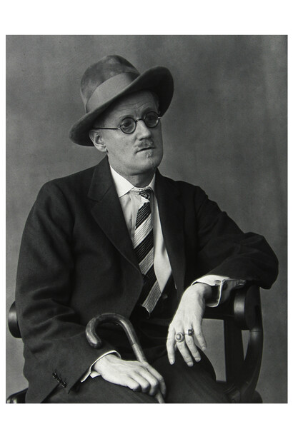 Berenice Abbott, James Joyce, 1926 © Estate of Berenice Abbott/Getty Images. Image courtesy of Huxley-Parlour Gallery