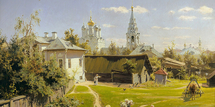 Moscow through the ages. Courtesy of Tretyakov Gallery
