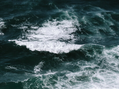 Mare agitato visto dall'alto