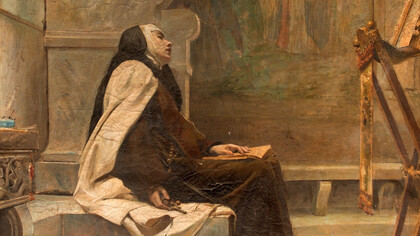 José Alcazar tejedor; Santa Teresa, 1884, Museo del Prado, España (detalle)