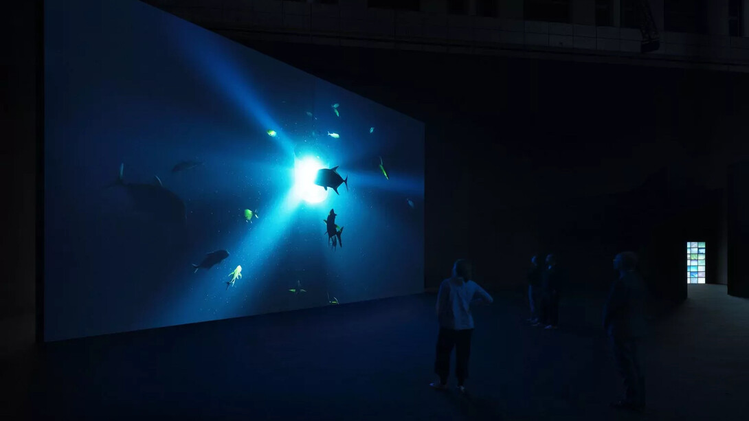 Julian Charrière, Midnight zone, ausstellungsansicht. Mit freundlicher genehmigung von Galerie Dittrich & Schlechtriem