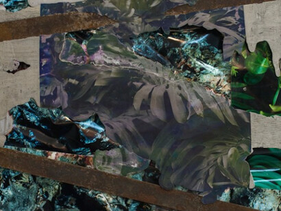 Letha Wilson, Steel Face Concrete Bend (Hawaii Palms Lava), 2016. Courtesy of Galerie Christophe Gaillard