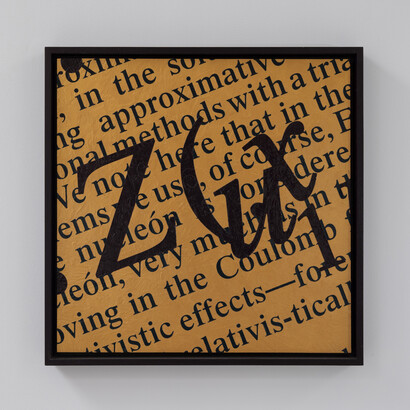 Bernar Venet, Gold saturation with z, 2009. Courtesy of Art Museum Riga Bourse