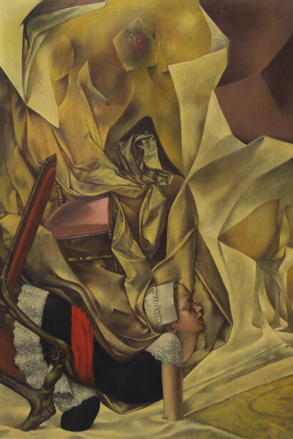 Dorothea Tanning; Musical Chairs, 1951 (detalle)