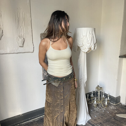 Dive into the captivating world of Dannielle Carbone's artistic process as she breathes life into her creations in her inspiring gallery