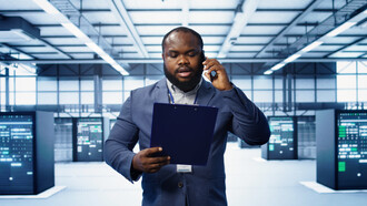 An IT technician monitors enterprise IS and nurtures the optimal flow of data and information