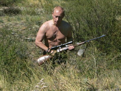 Russian President Vladimir Putin hunting for bear