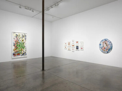 Shahzia Sikander, High seas; closed skies, exhibition view. Courtesy of Victoria Miro Gallery