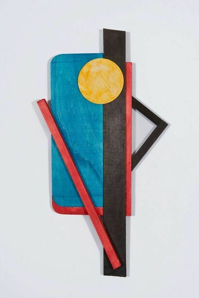 Dominic Beattie, Untitled, 2013, ink, balsa wood and ply wood, 41 x 22 cm