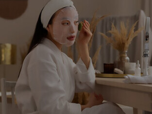 Discover the importance of skincare routine essentials as a woman applies a rejuvenating face mask for radiant skin