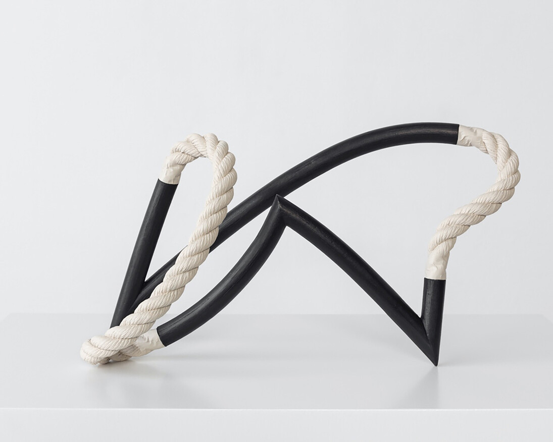 Ricky Swallow, Zig #4, 2018, patinated bronze and oil paint, 22.9 x 41.9 x 16.5 cm, 9 x 16 1/2 x 6 1/2 ins, copyright the artist, courtesy Stuart Shave/Modern Art, London
