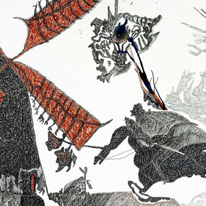 Alfred Neumayr, Don Quixote (detail), 2013. Courtesy of Ricco Maresca Gallery