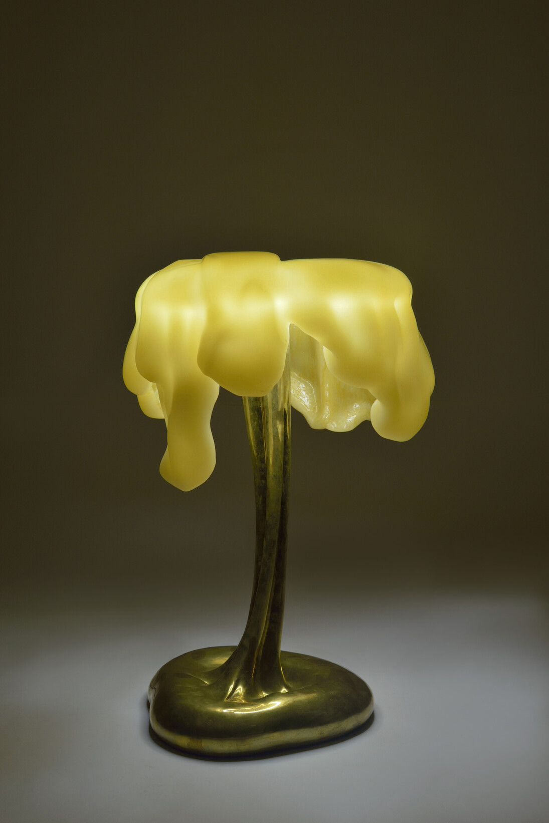 César, Expansion Lamp, 1976, Polished bronze, polyurethane foam, 31.5 x 20.47 x 20.08 inches, 80 x 52 x 51 cm, Blanchet Fondeur, Edition of 8 pairs + 2 pairs, AP + 2 pairs HC, Edition 8/8A, Signed and numbered with the stamp of foundry on base. Image courtesy of Demisch Danant. Copyright: © 2014 Artists Rights Society (ARS), New York / ADAGP, Paris. 