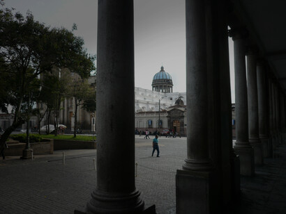 Città del Guatemala, Guatemala. I portici della Plaza de Armas