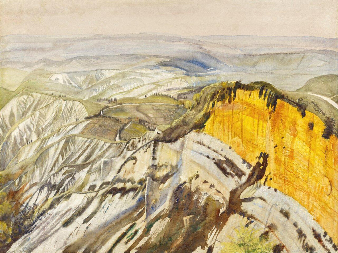 Derek Clarke, View from the Etruscan Walls, Volterra