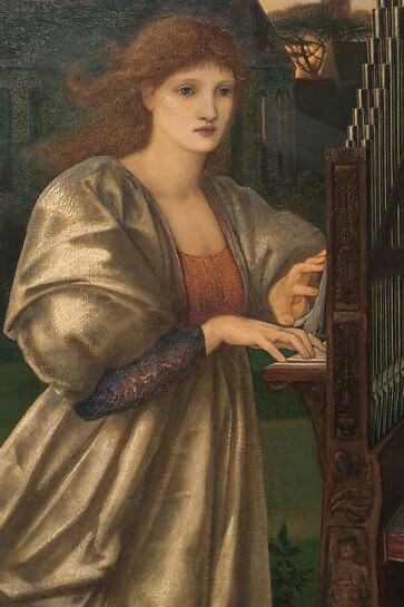 Edward Burne Jones, Love song, detail