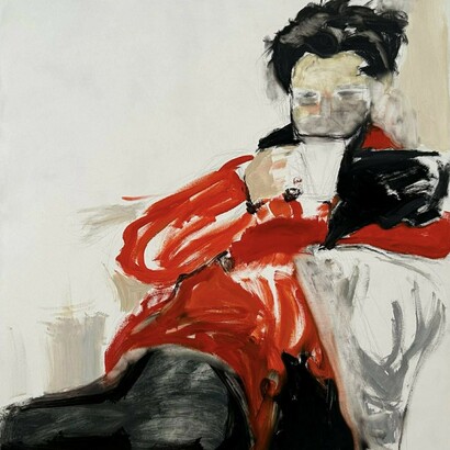 Sitting Girl by Leila Shelia