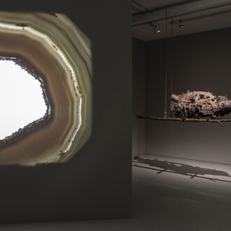 Francisco Tropa, Paésine, vue de l'exposition. Avec l'aimable autorisation du Nouveau Musée National de Monaco