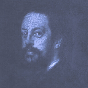 Schriftsteller Paul Heyse (1830-1914). Bild: Öl auf Leinwand, 59X44cm (Franz von Lenbach)