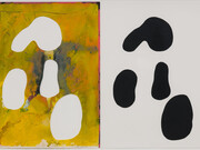 Mike Kelley, Untitled (Collages 1974-2011), 1974-2011, Mixed media and collage on paper, 2 parts: 61 x 45.7 cm /24 x 18 in. each. Photo: Jeff McLane © Mike Kelley Foundation for the Arts. All Rights Reserved/VAGA at ARS, NY, Courtesy the Foundation and Hauser & Wirth.
