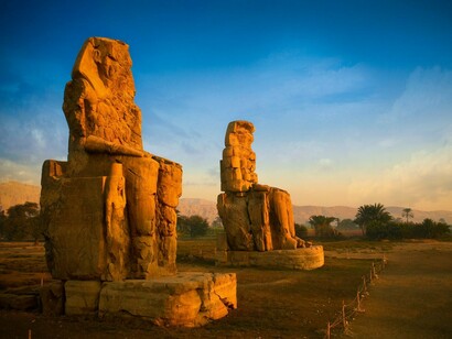 Egipto. Los colosos de Memnón
