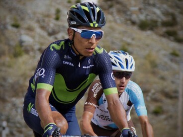 Nairo Quintana en el Giro de Italia 2017, durante la Etapa 16 del campeonato