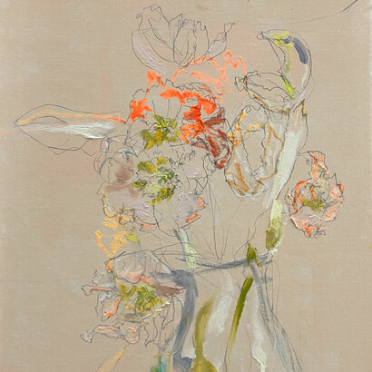 Diana Greenberg, Harvest moon II (detail), 2026. Courtesy of Wally Workman Gallery