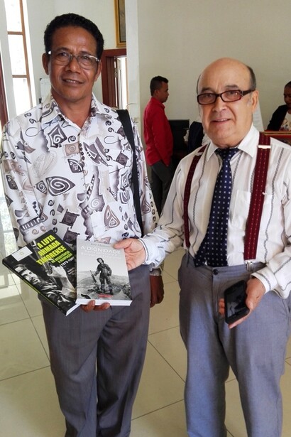 Hamar Alves, direttore del Museo della Resistenza e Joao Crisòstomo, primo maggiordomo di Jaqueline Onassis Kennedy (v. diario)