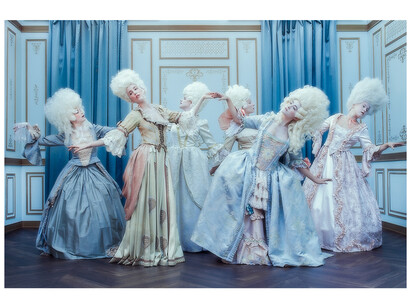 Tyler Shields, Let Them Dance, 2015, chromogenic print on Kodak Endura luster paper mounted to Dibond with acrylic face
48 x 72 inches. Edition of 3 plus 2 APs. Courtesy the artist and Casterline|Goodman Gallery