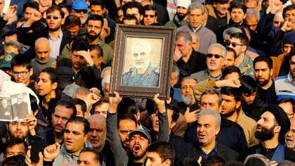 Iraníes protestas tras el asesinato del general Soleimani