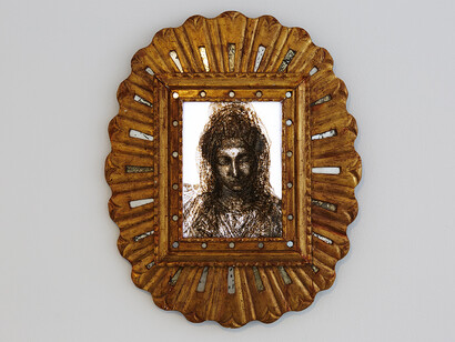 Saya Kubota, "Material Witness #1", 2015, light box and incense-burnt tracing papers © Saya Kubota 
