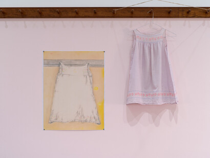 Dominique Gonzalez-Foerster, euqinimod & costumes, 2014, Mixed media installation, 15 ft x 40 ft 3 inches x 15 ft