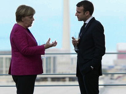 Angela Merkel et Emmanuel Macron 