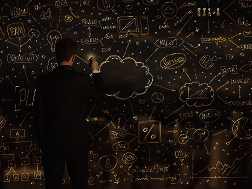 A man busy writing on a board. We need to use our knowledge in productive ways. If knowledge was a real power, without practical implications, people could have known everything