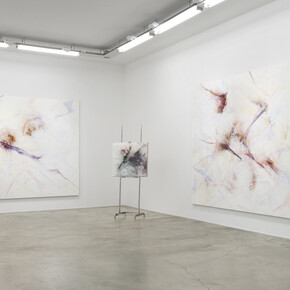 View of Thilo Heinzmann's exhibition What do you want me to bring you: I am going to town at Perrotin Paris, 2024. Photo: Claire Dorn. ©Thilo Heinzmann/Adagp, Paris, 2024. Courtesy of the artist and Perrotin