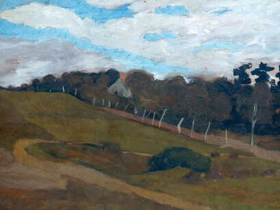 Paula Modersohn-Becker, Paesaggio con viale di betulle, verso 1900, Paula-Modersohn-Becker-Stiftung, Bremen