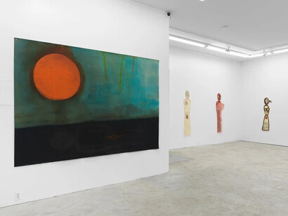 Mira Schor, Figures of speech, exhibition view. Courtesy of Lyles & King 