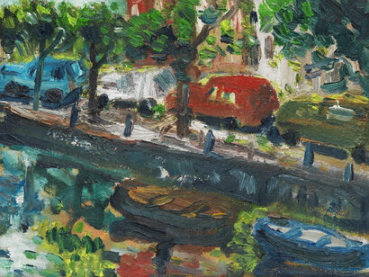 Armen Eloyan, City paintings Amsterdam. Courtesy of Upstream Gallery