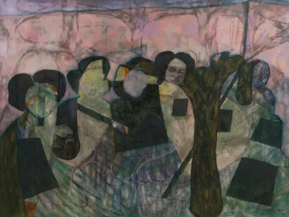 Hammzat Tahabsim, Around the trees, 2025. Courtesy of Make Room Gallery