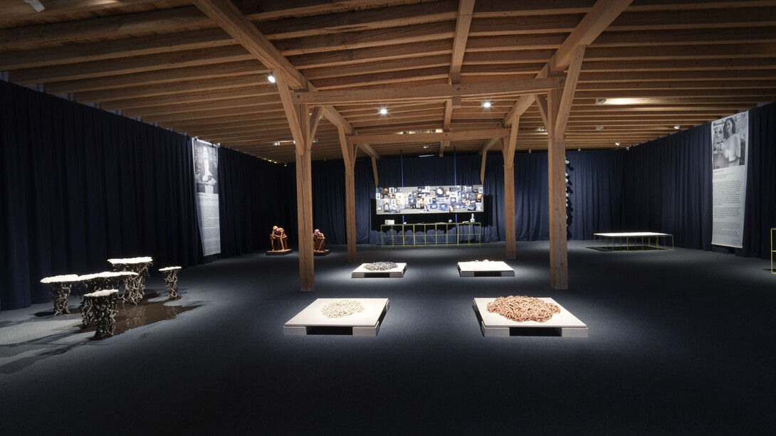 Various artists, Made in Gmunden. Artists in residence, exhibition view. Courtesy of Academy of Ceramics Gmunden