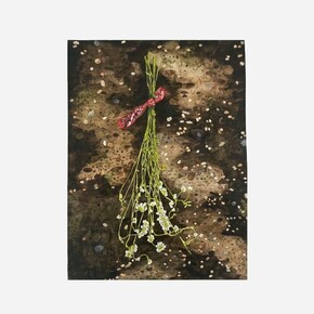 Janetmarie Fields, Danger, 2024, watercolor on paper, 16 x 12 in. Courtesy of the artist and PDX Contemporary Art